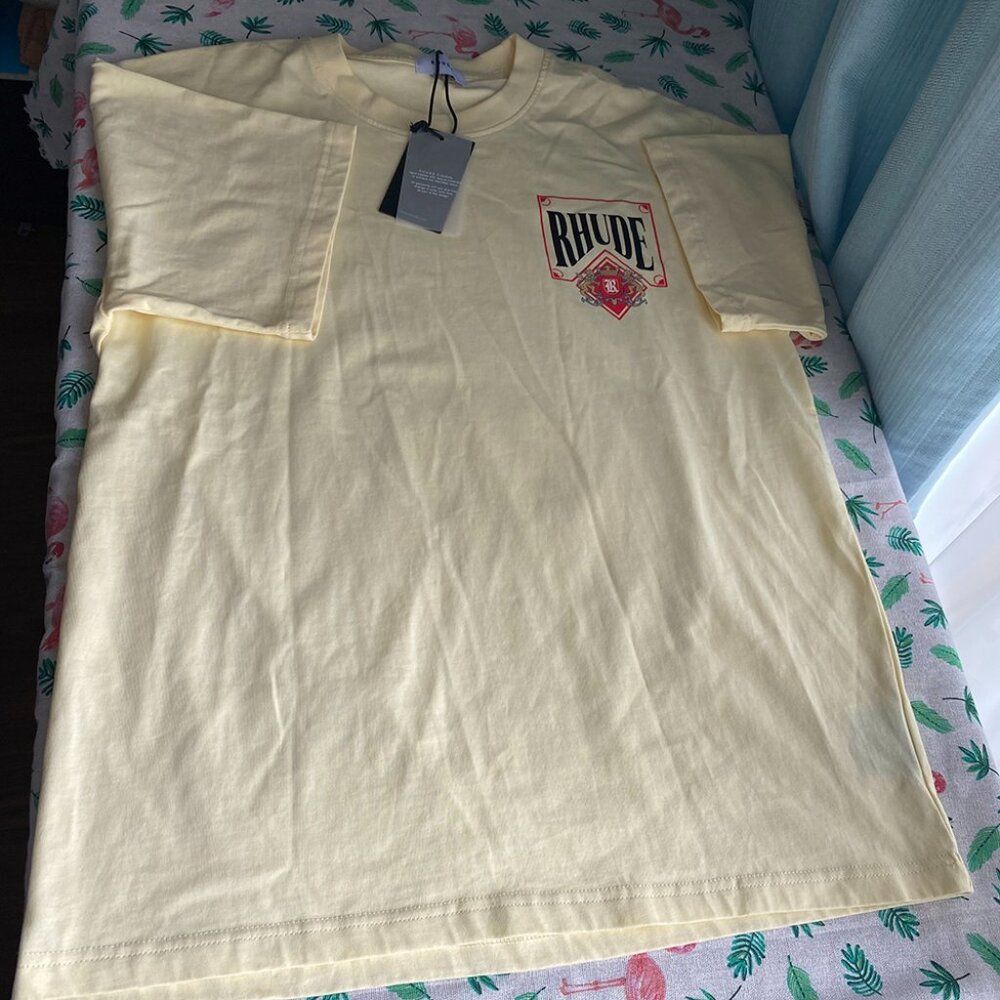 Rhude Fashion Printed Casual Cotton Short Sleeved T Shirt